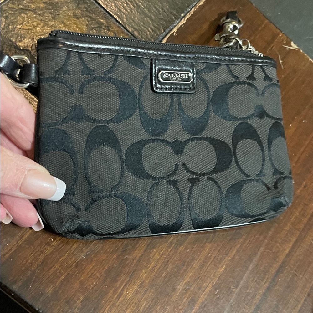 Coach Black Signature Wristlet - Picture 10 of 10